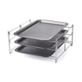 thumbnail image 2 of Nifty Solutions 3-Tier Insert with 3 Non-Stick Cookie Sheets Baking Rack, One Size, Charcoal and Chrome, 2 of 6