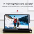 thumbnail image 4 of Hyasfey 12-Inch Phone Screen Magnifier 3D Magnifying Projector Screen Enlarger Expander Movies Videos Watching Mobile Phone Holder Cellphone Screen Amplifier, 4 of 7