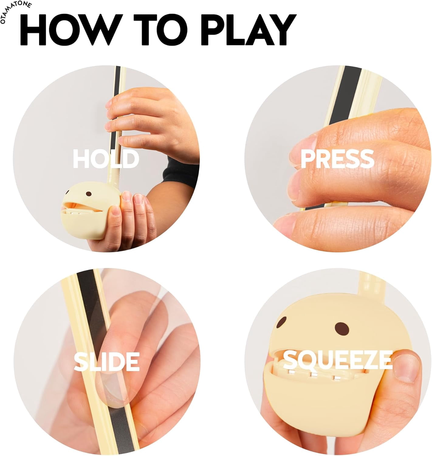 Otamatone Electronic Musical Instrument Toy for Children Unisex Adults - Butter