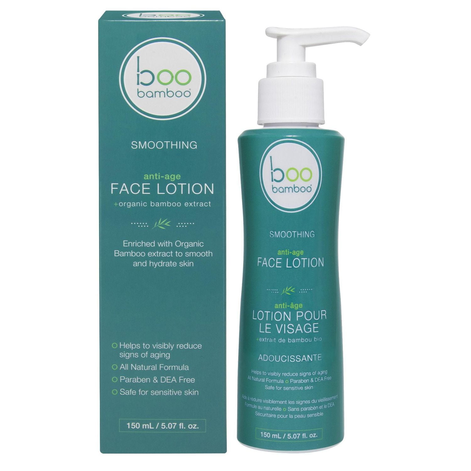 Boo Bamboo All Natural 3pc Face Care Bundle – Face Wash, Face Lotion & Makeup Remover Wipes + Bonus Gift