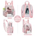 thumbnail image 4 of Mochila transparente Busiuw para eventos en estadios de 30 x 30 x 15 cm (rosa), 4 of 6