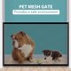 thumbnail image 3 of Puerta de Malla para Mascotas Puerta de Malla Extensible para Perros Recinto Seguro Plegable Puerta para Bebés con 5 Ganchos para Puertas Escaleras Pasillos ANGGREK Otros, 3 of 8