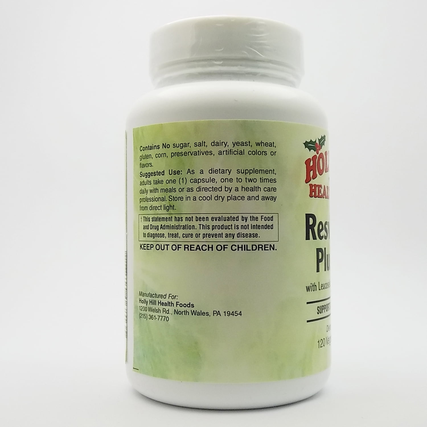 Holly Hill Health Foods, Resveratrol Plus 100 MG, 120 Vegetarian Capsules