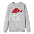 thumbnail image 4 of KHONTS Christmas Family Matching Sweatshirt Long Sleeve Cartoon Print Blouse Shirts Trendy Crew Neck Xmas Shirt for Family Kids Grey, 4 of 6