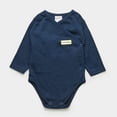 thumbnail image 3 of Bodysuit Kimono Long Sleeve Blue Navy, 3 of 6