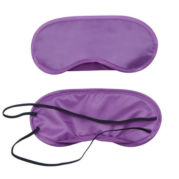 Silk Sleep Eye Mask for Travel & Home - Padded Light Blocking Shade Cover, Hypoallergenic Comfort Fit Blindfold, Soft Charmeuse Fabric, Black, 19cm x 8.5cm