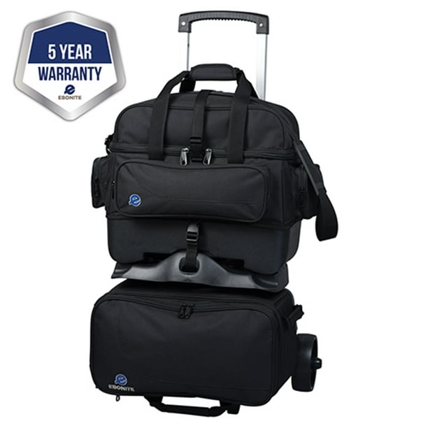 Ebonite Transport 4 Ball Roller Bowling Bag Black