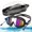 Black, variant on Unisex Adult Swim Goggles, Polarized Goggles Swimming Men Women, Anti-fog Leak-proof Clear Vision Underwater, Pink