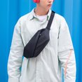 thumbnail image 2 of Riñonera Bolso de pecho Mochila con honda Paquetes de día de negocios para hombres Bolso de hombro i TOMSHOO Riñonera, 2 of 7