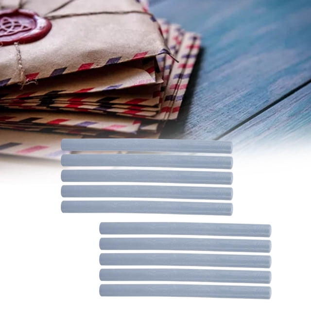 YSTINNG 10Pcs Sealing Wax Sticks MultiColor Small Round Stamp Tools for DIY Invitations Cards Envelopes B311-1040
