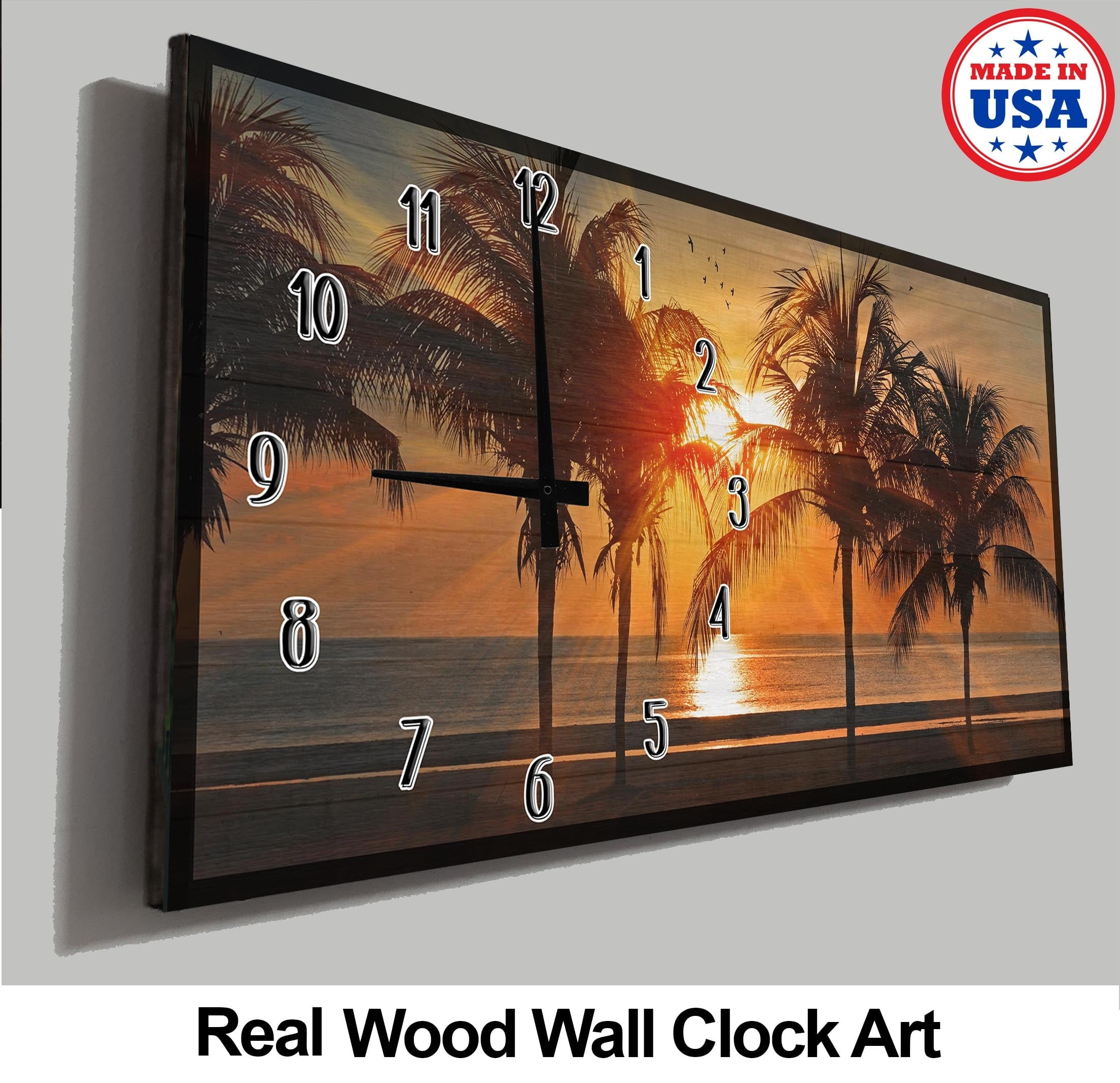 Beach Wall Clock Beautiful Ocean Palm Tree Sunset Wood Wall Clock Decor Walmartcom Walmartcom Beach Wall Clock Beautiful Ocean Palm Tree Sunset Wood Wall Clock Decor Walmartcom Walmartcom