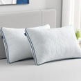 thumbnail image 3 of BedStory Oreillers de Lit pour Dormir - Oreillers Grand, Lot de 2 - Oreillers Rafraîchissants avec Design en Maille - Garnissage Alternatif au Duvet Doux de Qualité Supérieure, Soutien pour Dormeurs sur le Dos, le Ventre Ou le Côté, Blanc, 3 of 8