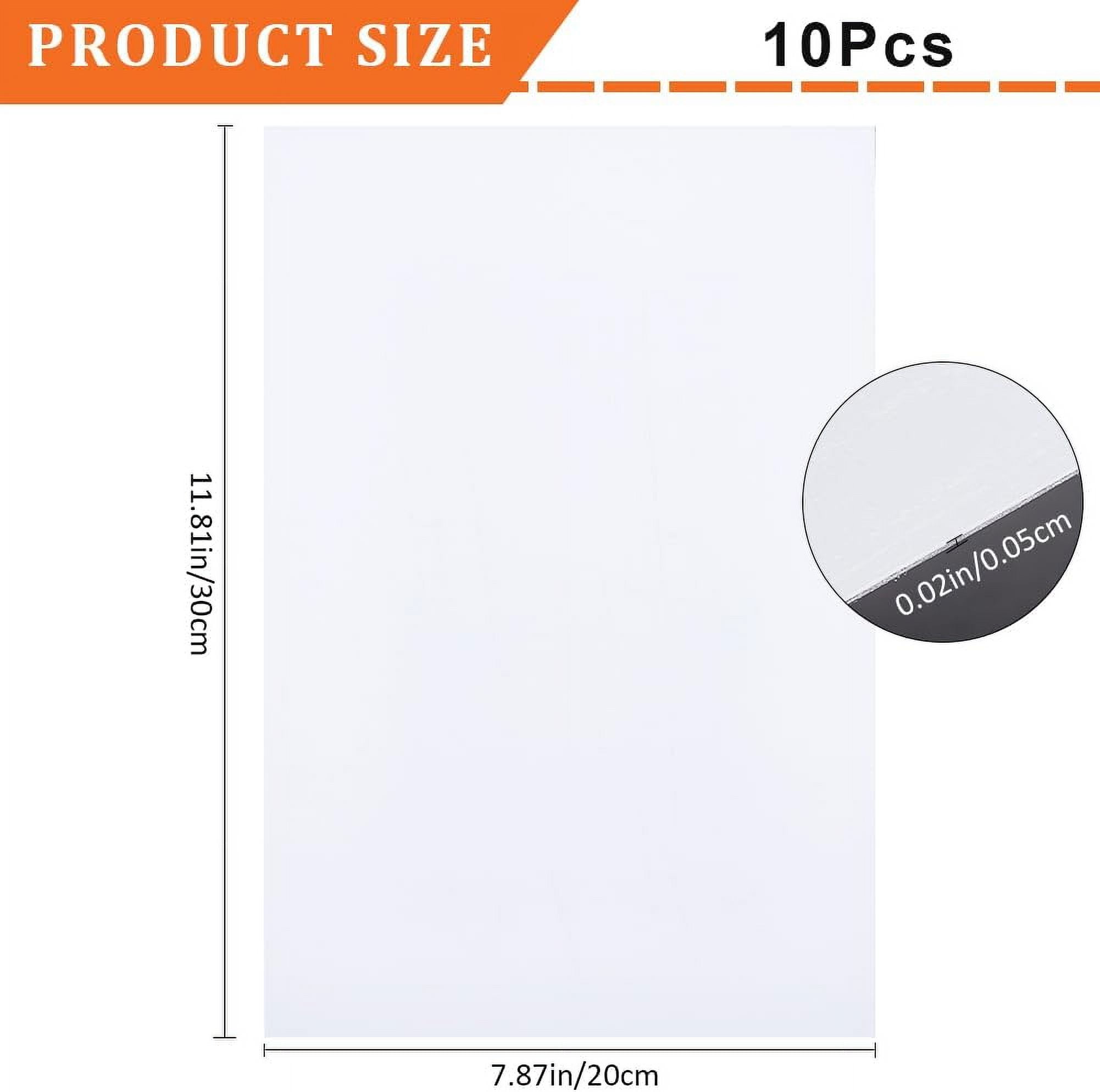 10pcs Aluminum Heat Transfer Printing Blank Bndicator Plate White 300x200x0.5mm