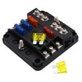 thumbnail image 4 of Bloque de Fusibles de Bco Mino ATC / de 6 Vías, Caja de Fusibles Automotriz Impermeable, Panel de Soporte de Circuito Estánd shamjiam Bloque de fusibles de coche, 4 of 8