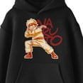 thumbnail image 2 of Naruto Tonal Character Graphic Long Sleeve Youth Black Hooded Sweatshirt-XL, 2 of 3