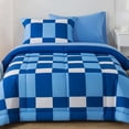 thumbnail image 6 of Mainstays 5-Piece Reversible Bed in a Bag with Laundry Tote, Blue Check, Twin-XL, 6 of 14