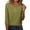 Womens Fall Clothes Green, variant on Womens Fall Clothes, 3/4 Sleeve Shirts for Women Fashion Loose Fit Solid Color Crewneck Button Up T-Shirts