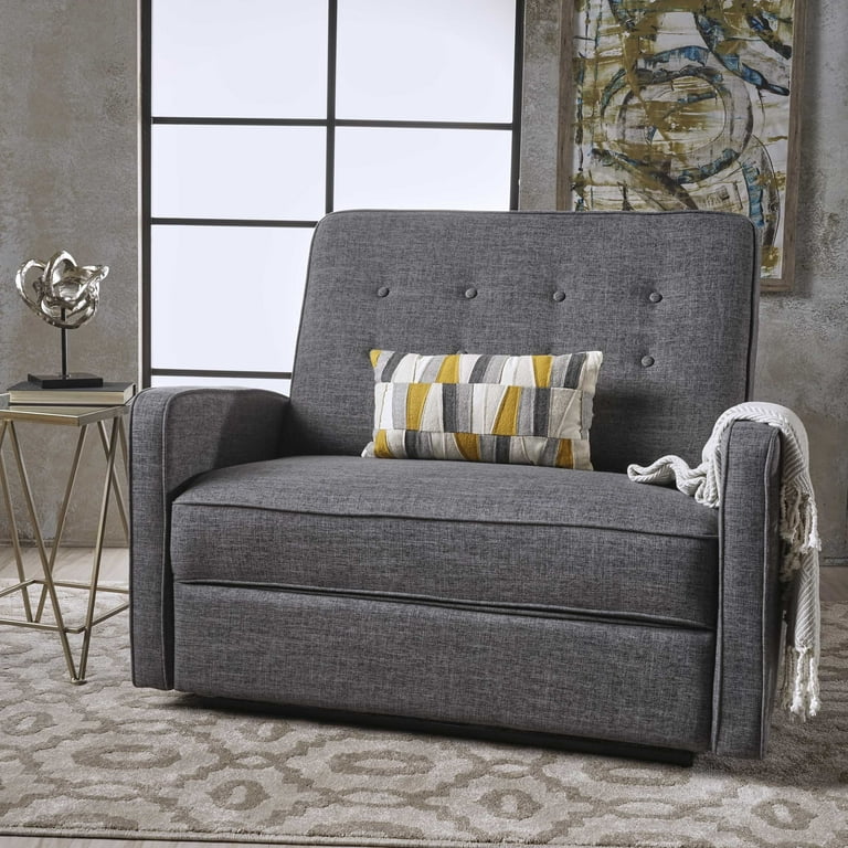 Callade buttoned fabric reclining loveseat discount