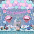 thumbnail image 4 of Let's Shellebrate Mermaid Birthday Decorations, Pink Purple Lets Shellebrate Banner with Fishnet Seashell Balloons, Under The Sea Ocean Birthday Party Supplies, 4 of 6