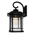 thumbnail image 1 of CWI Lighting 1 Light Black Outdoor Wall Light, 1 of 6