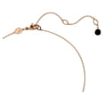 thumbnail image 3 of Collar con colgante de cisne de Swarovski con cristales negros en oro rosa, 3 of 6