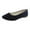 Black, variant on Censtreet Women's Pointy Toe Loafer Flat Comfortable Faux Suede Work Shoes,Basic Penny Loafer Slip On Ballet Flat