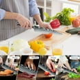 thumbnail image 4 of 5-piece knife set professional chef knife set with gift box, high carbon stainless steel, perfect for home or restaurant holiday gifts, 4 of 14