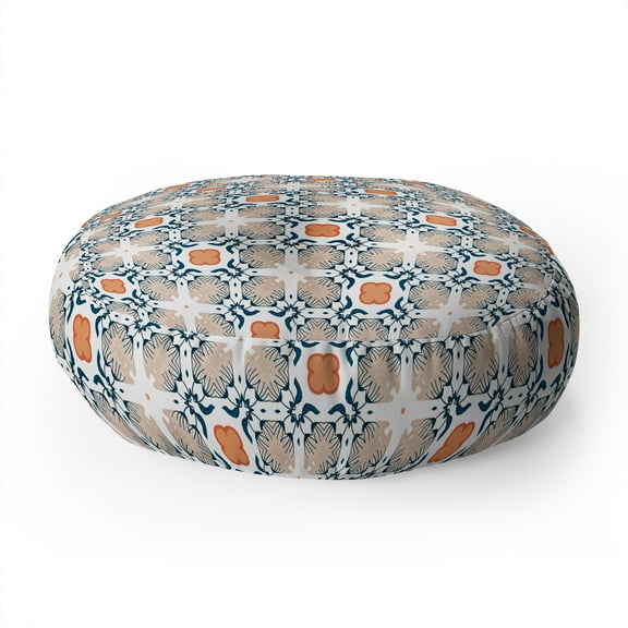 Society6 83 Oranges Modern Mandala 02 Round Floor Pillow