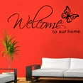 thumbnail image 2 of YLSHRF EECOO DIY Removable Wall Decal Wallpaper English Letter Beautiful Butterflies Pattern Wall Sticker DIY Bedroom Living Room Background Decor - Pack Of 3, 2 of 8