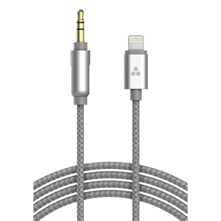 cable 5mm lightning audio iphone gray mfi certified apple aux thore headphones auxiliary cord speakers jack male link connector thr