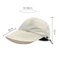 thumbnail image 2 of Sombrero de pescador de secado rápido ajustable con circunferencia de 54-58 cm, protector solar de verano para exteriores, se puede colgar con máscara, sombrero para el sol, 2 of 5
