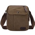 thumbnail image 1 of Mochila de lona vintage con estilo para la escuela y para uso diario, 1 of 4
