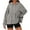 Gray, variant on FAIWAD Hoodies for Women Long Sleeve Drawstring Peplum Hem Loose Hooded Sweatshirts Casual Babydoll Pullover Tops