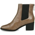 thumbnail image 3 of Journee Womens Nigella Back Heel Zip Stacked Heel Booties, 3 of 10