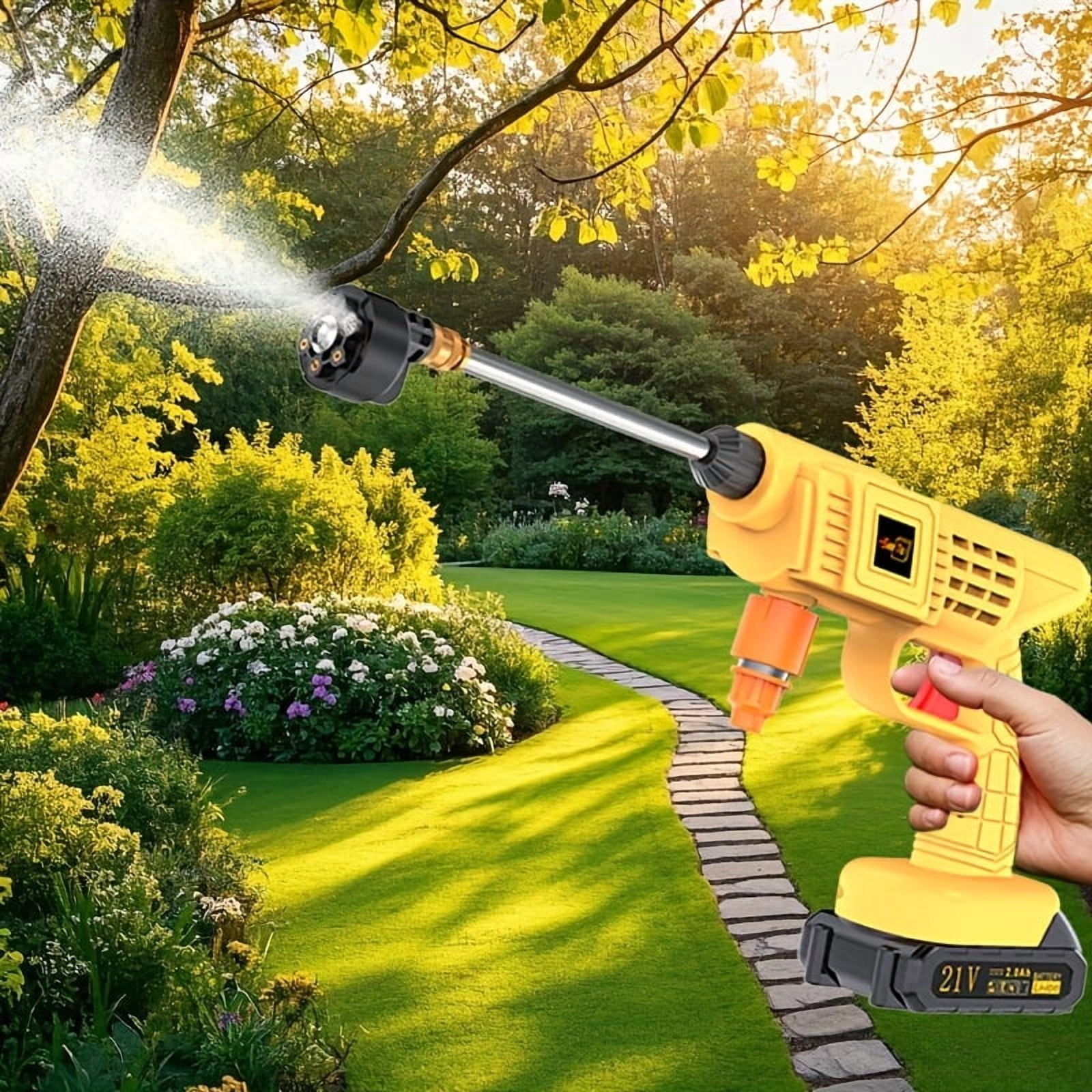 2026 Cordless Pressure Washer – Portable High-Pressure Hydro Washer with Lithium Battery for Car, Garden, Floor, Fence, and Balcony Cleaning