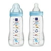 MAM Baby Bottle, Boy, 11 Ounces, 2-Count