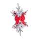 thumbnail image 3 of Guirnalda de lágrima con adornos artificiales navideños para puerta de entrada, pared, ventana, adorno colgante, guirnalda de escaleras para boda Lazo rojo de 60 cm, 3 of 9