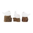 thumbnail image 3 of DecMode Fiber Cement & Teak Country Bird Farmhouse Sculpture, White, 3 of 14