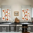 thumbnail image 2 of Fall Kitchen Curtains 36 Inch Short - 2 Panel Set, Autumn Harvest Print, Rod Pocket Window Treatment for Thanksgiving, Farmhouse, Cafe, Living Room - Machine Washable, 2 of 4