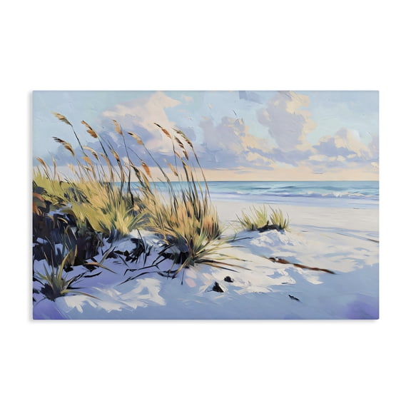 Stupell Industries Coastal Grassy Sand Dunes Beach Canvas Art, 24 x 16, by Gina Kelly