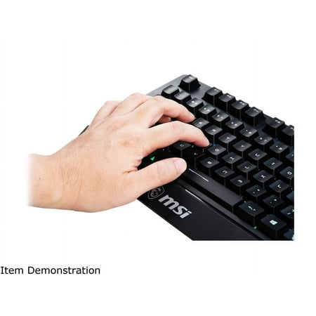 MSI - VIGOR GK20 Ergonomic Wired Gaming Membrane Keyboard - Black