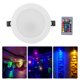 thumbnail image 5 of AC85-265V 10W RGB+WW LED Luz de techo Lámpara empotrada Downlight de 16 colores con control remoto, 5 of 8
