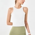 thumbnail image 2 of Women's Crop Workout Tops Athletic Sleeveless Slim Fit Yoga Tees Running Gym Shirts for Women, 2 of 5