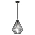 thumbnail image 5 of Livex Lighting Linz 1-Light Farmhouse Metal Single Pendant in Black, 5 of 10
