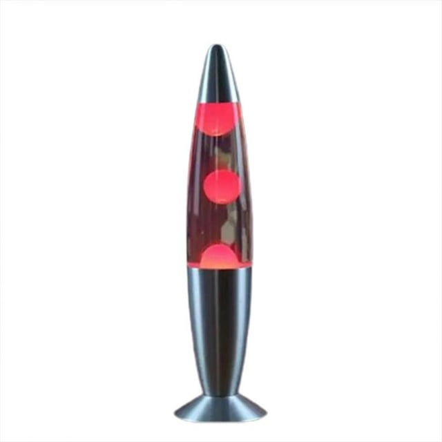 Lámpara de volcán 110 V aleación de aluminio luminosa 25 W luz cálida lámpara de cera de volcán que fluye líquido para decoración de dormitorio