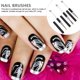 thumbnail image 2 of 3 unids Cepillos de pluma de arte de uñas DIY Nail Drawing Pens Salon Manicure Supply Black, 2 of 5