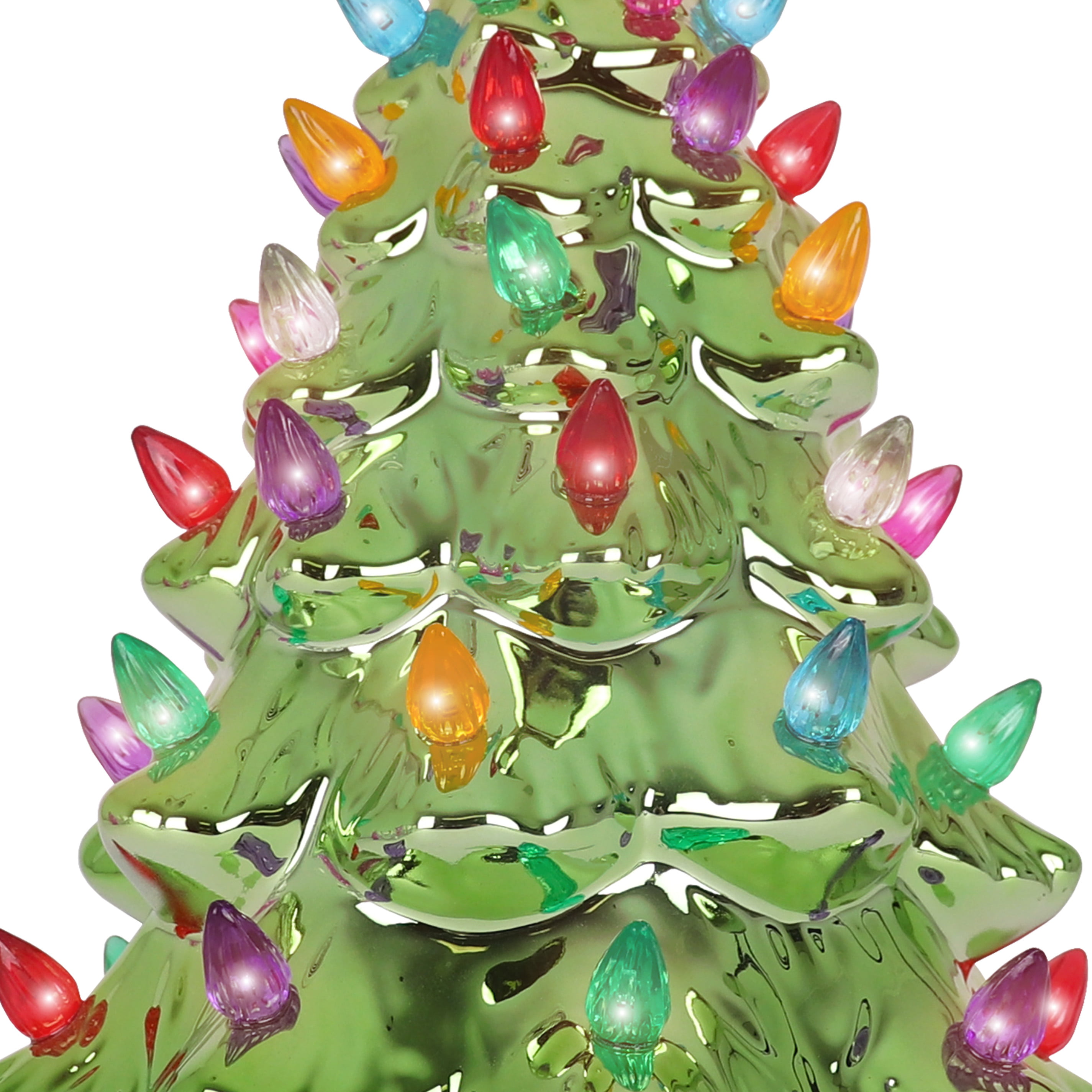  9 Ceramic Christmas Trees That Light Up - Vintage Ceramic  Tabletop Christmas Tree, Porcelain Magical Christmas Tree with 44  Multicolored Lights for Christmas Table Decorations : Home & Kitchen