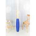 thumbnail image 4 of Leewadee Large Blue Home Decor Floor Vase - Wooden 26 inch Tall Farmhouse Decor Flower Holder For Fake Plant And Pampas Grass, 4 of 8
