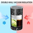 thumbnail image 2 of 20oz Coffee Tumblers Black Gray Star Moon Pattern Stainless Steel Vacuum Insulated Travel Tumbler Coffee Cups Mug with Lid and Straw with Cleaning Brush for Cold & Hot Drinks, 2 of 5