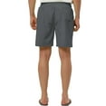 thumbnail image 5 of Unique Bargains Men's Solid Beach Drawstring Surfing Mesh Lining Board Shorts, 5 of 6